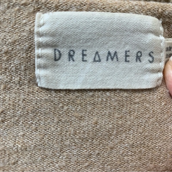 NORDSTROM Dreamers Knit Sweater With Long Sleeves & V Neck Heather Tan Med/Large - Picture 8 of 10